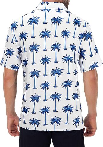 Golf Shirts for Men Performance Moisture Wicking Dry Fit Short Sleeve Print Polo Shirts in Saudi Arabia