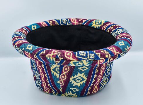 Roll Brim Hat, Bucket Hat, Thai Hill Tribe Hat, Boho Fabric Hat, Festival Hat, Hippie Hat, Blue Hat, Hipster Hat, Busker Hat, Fair Trade in Saudi Arabia