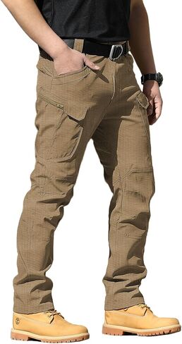 AUTIWITUA Men's Tactical Pants Water Resistant Cargo Pants Lightweight Outdoor Hiking Work Pants(No Belt) in Saudi Arabia