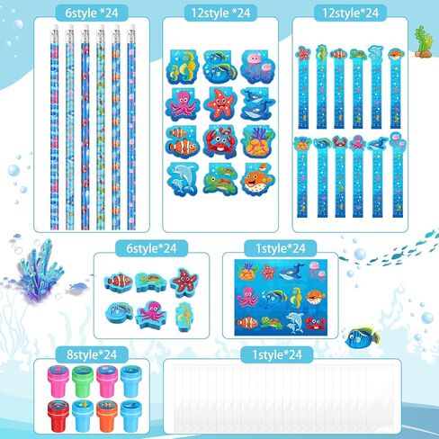 PerKoop 168 Pcs Dog Party Favors Set with Dog Mini Notebook Pencil Sticker Stamp Stationery Animals Party Favor for Puppy Pet Theme Classroom Prizes Goody Bags Piñata Stuffers School Supplies in Saudi Arabia