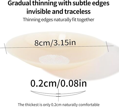 nipple covers - invisible silicone nipple covers reusable, sticky adhesive nipple pasties, for women with travel box in Saudi Arabia