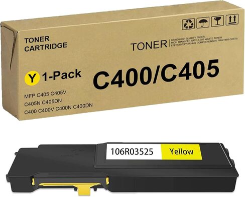 C400 C405 106R03525 Yellow 8,000 Pages Extra High Yield Toner Cartridge Replacement for Xerox VersaLink C400 C405 C400D C400DN MFP C405 C405N C405DN in Saudi Arabia