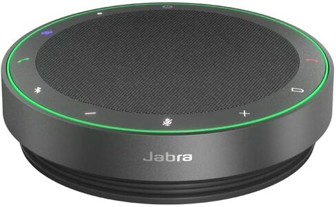 Jabra Speak2 75 Wireless Bluetooth Speakerphone - Portable Speaker with 4 Noise-Cancelling Mics, 65mm Full-Range Speakers & USB-C Bluetooth Adapter - Certified Microsoft Teams Speaker - Dark Grey in Saudi Arabia