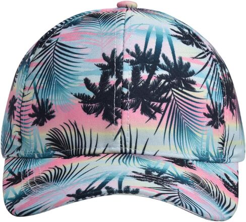 قبعة بيسبول للشاطئ على الموضة للسيدات، قبعة صيفية هاواي قابلة للتعديل للأب in Kuwait