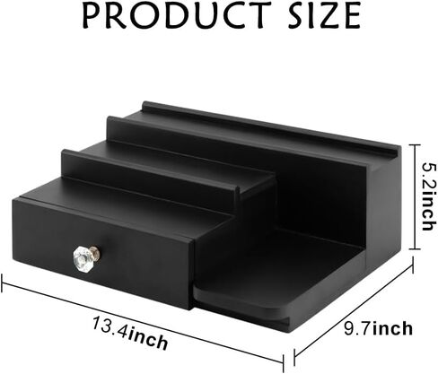 منظم كولونيا للرجال، حامل عرض كولونيا خشبي من 3 طبقات مع درج تخزين، منظم خزانة العطور على رف كولونيا in Kuwait