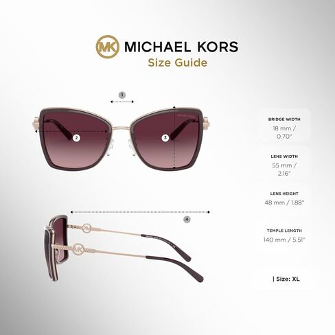 Michael Kors MK1067B Corsica Cateye Sunglasses for Women + BUNDLE With Designer iWear Eyewear Kit in Saudi Arabia