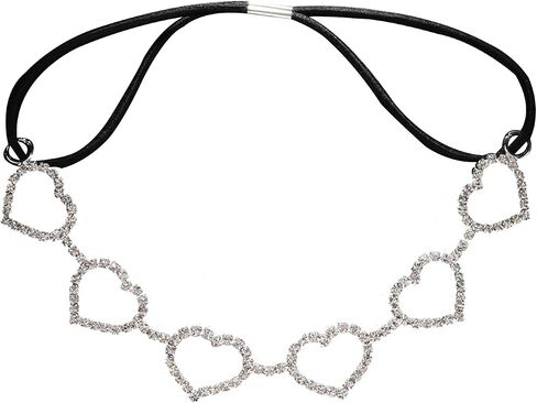Shining Rhinestones Heart Thigh Chain Summer Beach Festival Rave Heart Leg Chain Adjustable Elastic Heart Thigh Body Chain Jewelry for Women Party in Saudi Arabia