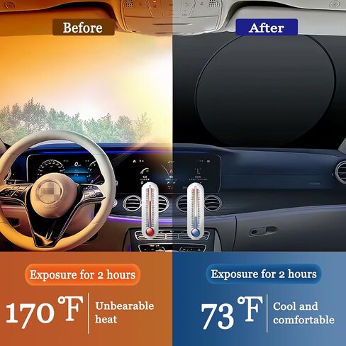 Windshield Sun Shade Foldable,Sun Visor for Car Windshield,Car Sun Shade Windshield,Sunshade for Car Windshield SUV,Car Shades for Front Windows,Car Window Shades Front Windshield,Sun Shade Car in Saudi Arabia