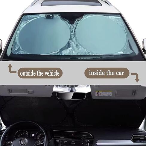 Windshield Sun Shade Foldable,Sun Visor for Car Windshield,Car Sun Shade Windshield,Sunshade for Car Windshield SUV,Car Shades for Front Windows,Car Window Shades Front Windshield,Sun Shade Car in Saudi Arabia