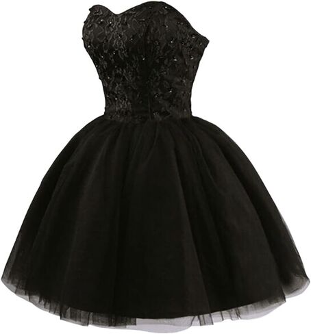 Tulle Beading Homecoming Dress Strapless Short Lace Prom Dress Teens Cocktail Evening Junior Formal Dresses in Saudi Arabia