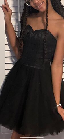 Tulle Beading Homecoming Dress Strapless Short Lace Prom Dress Teens Cocktail Evening Junior Formal Dresses in Saudi Arabia