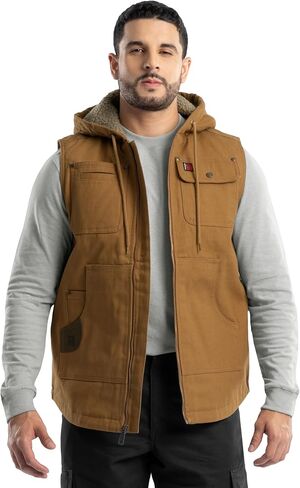 Wrangler Men's Sherpa Lined Vest with Hood in Saudi Arabia