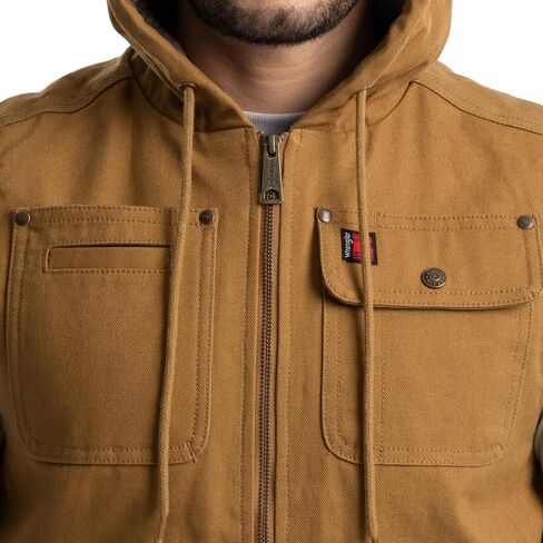 Wrangler Men's Sherpa Lined Vest with Hood in Saudi Arabia