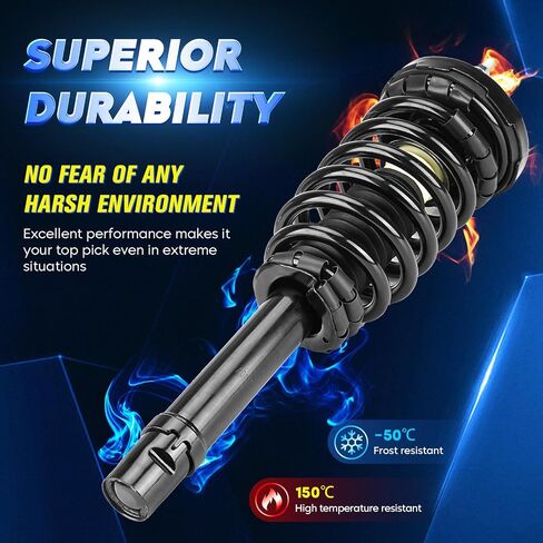 Front Strut Shock Assembly w/Coil Spring for Hyundai Azera 2006-2011, Sonta 2006-2010, Replace 172281, Left & Right, 2PCS in Saudi Arabia