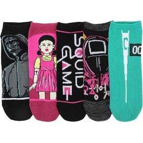 Bioworld Squid Game Icons Women's 5-Pair Ankle Socks