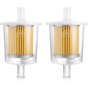 2 Pack FUEL FILTERS INDUSTRIAL HIGH PERFORMANCE UNIVERSAL INLINE GAS FUEL LINE 3/8"