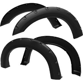 Tyger Auto Fender Flares متوافقة مع 1999-2007 Ford F-250 F-350 Super Duty، نمط خشن مثبت بمسامير 4 قطع | TG-FF8F4097