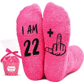 HAPPYPOP 23rd Birthday Gifts Ideas for Women - Socks for 23 Year Olds, Best Gifts for 23 Year Old Woman, 23 Years Olds Female Gifts