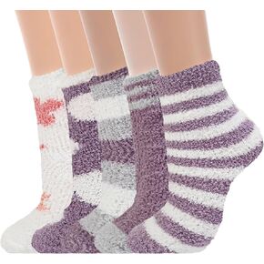 Fuzzy Socks Slipper Socks Soft Cozy Socks Thick Warm Sock Winter Home Sleeping Socks for Women Girls
