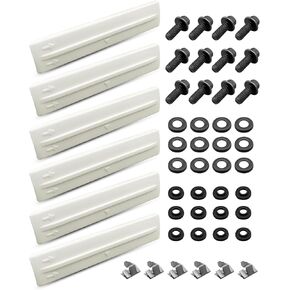 6 Pcs Roof Rack Removal Delete Kit Cover Clips Fit for Toyota FJ Land Cruiser 2007-2024 Roof Rack Kit Replace 75596-35020-A0 90119-08C47 7559635020A0 9011908C47, with 12 Bolts