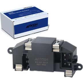 AITKEN Heater Blower Motor Resistor/Control Module Compatible with Audi A3 Q7 TT Volkswagen Beetle GTI Jetta Passat CC EOS TIGUAN Golf Ref # 3C0907521F
