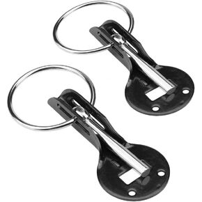 Universal Car Bonnet Pins Hood Lock Kit Hood Safety Pins for Racing Sport Car(Black)
