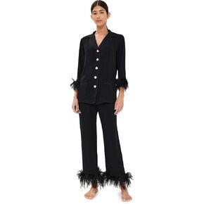Sleeper Women's Party Pajama Set with Double Feathers
