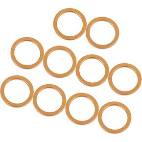 10pcs 30mm ID 40mm OD Motorcycle Exhaust Muffler Pipe Gasket Copper Tone for Honda CG125 Replacement Durable Material