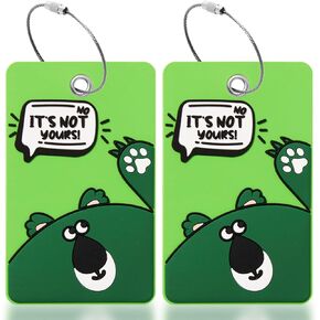 2PCS 2303 Bright Silicone Luggage tag (Blue)