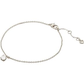 Kate Spade New York, Women's, Anklet, Clear/Silver, One Size