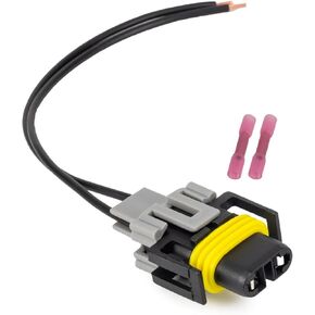 ENA 2-Way Female Headlight Connector Pigtail Replacement for 88862217 12043215 S553 PT2298 1P1032 Compatible with Acura Audi BMW Buick Cadillac Chevrolet Chrysler Multi-Purpose Connector