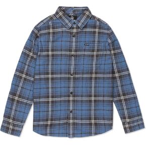 Volcom Boys' Caden Plaid Long Sleeve Flannel Shirt