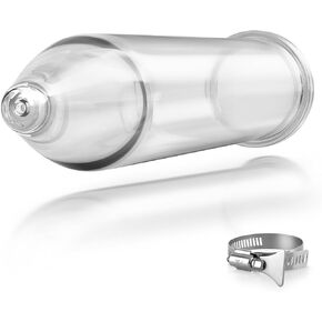 20 inch Glass Extraction Tube, Thick Extraction Tubes Glass Extractor Tube with Stainless Steel Clamp