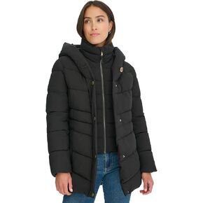 Tommy Hilfiger Women's Short Bibbed Puffer