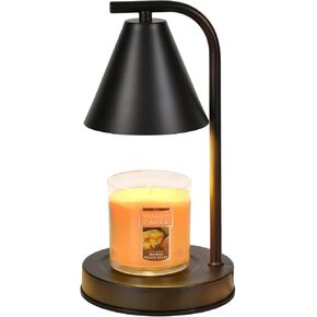 Candle Warmer Lamp, Electric Candle Lamp Warmer Gifts for Mom Women House Warming Gifts New Home Bedroom Decor Dimmable Wax Melt Warmer for Scented Wax with 2 Bulbs, Jar Candles (Black)