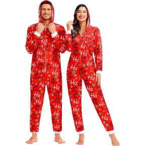 frawirshau Pajamas Onesies Adult Holiday Pajamas For Family