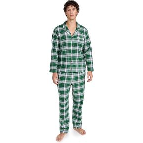 Eberjey Men's Plaid Flannel Long PJ Set