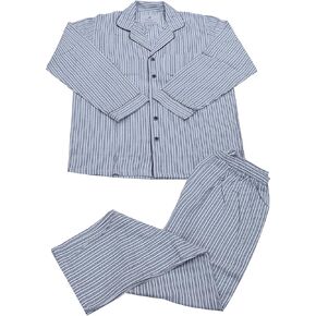 Flannel Pajamas Sleep Set for Men Flannel Cotton Top and Pant Pyjama Set