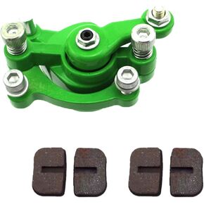 Green Mini Dirt Bike Front Disc Brake Caliper With Two Pairs Spare Brake Pads For 2 Stroke Gas Scooter 43cc 47cc 49cc Pocket Bike