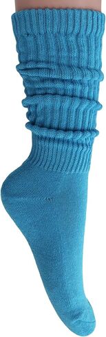 جوارب AWS/American Made Slouch Scrunch للنساء جوارب قطنية عالية للركبة مقاس الحذاء من 5 إلى 10 in Kuwait