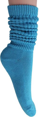 جوارب AWS/American Made Slouch Scrunch للنساء جوارب قطنية عالية للركبة مقاس الحذاء من 5 إلى 10 in Kuwait