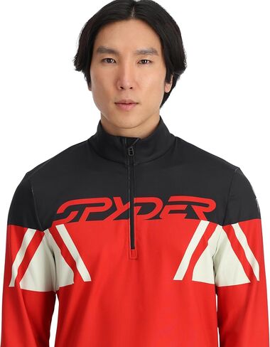 Spyder Men's Podium Half Zip T-Neck Ski Base Layer in Saudi Arabia