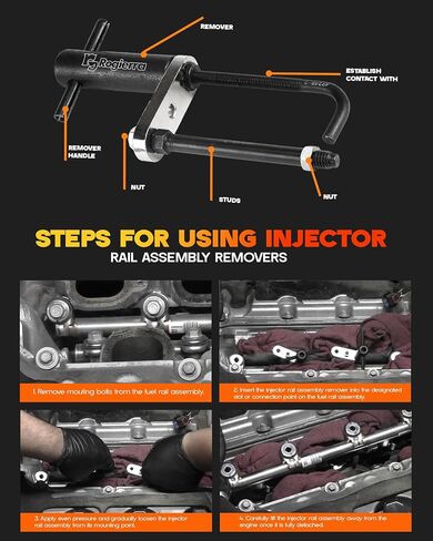 EN-49248 Injector Rail Assembly 6706 Remover Tool & GM245 Fuel Injector Seals Tools for GM Chevy Silverado Cadillac Direct Injection Engines 2.0L 3.6L 5.3L 2007-2014 in Kuwait