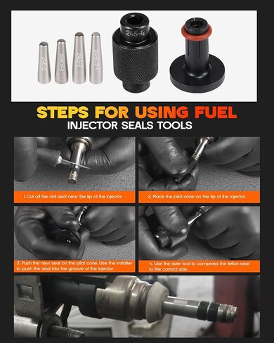 EN-49248 Injector Rail Assembly 6706 Remover Tool & GM245 Fuel Injector Seals Tools for GM Chevy Silverado Cadillac Direct Injection Engines 2.0L 3.6L 5.3L 2007-2014 in Kuwait