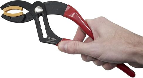 ك أداة الدولية 54050؛ كماشة قابس مدفع طويلة 10 بوصات، فك نايلون غير قابل للتشوه، 4 أوضاع قابلة للتعديل، تناسب موصلات A-N الكهربائية 3/4 بوصة إلى 2-1/2 بوصة مثالية للإمساك بالعناصر دون إتلاف in Kuwait