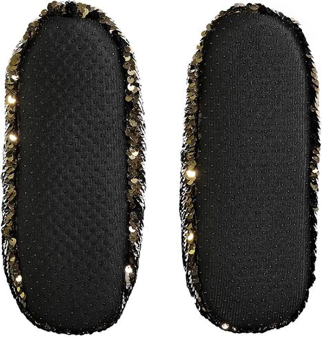 Fuzzy Babba Women's Sequin Slipper Socks in Saudi Arabia