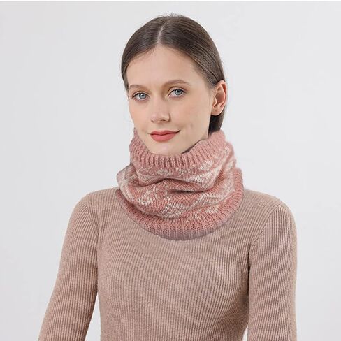 Bounzhi الشتاء الرقبة الدافئة الطقس البارد الرقبة الجراب ندفة الثلج قناع الوجه الصوف متماسكة للرجال والنساء المشي لمسافات طويلة صيد الأسماك وركوب الدراجات (أسود) in Kuwait