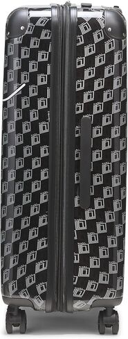 Karl Lagerfeld Paris Expandable Spinners Hardside Bon Voyage Suitcase, Black/Grey in Saudi Arabia