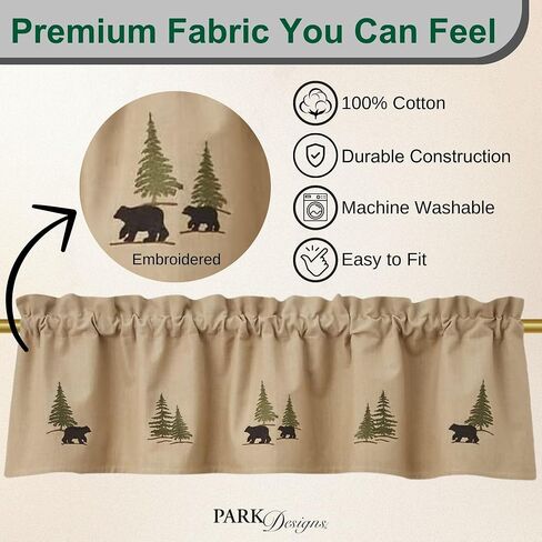 Park Designs Rustic Lodge Wood River Valance 72" in Saudi Arabia