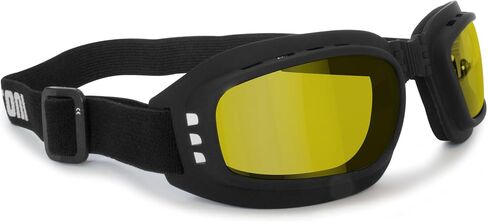 Bertoni Motorcycle Goggles Riding Padded Glasses Photochromic - Adjustable Strap - Ventilated mod. 112 Motorbike Goggles in Saudi Arabia